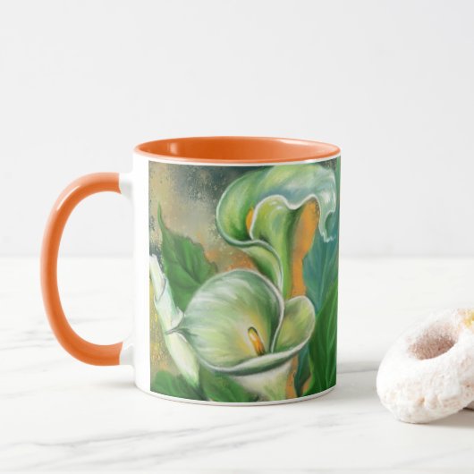 Calla Lily Blume Tasse (Mit Donut)