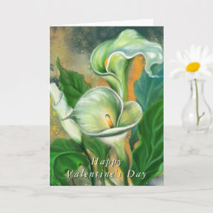Calla Lily Blume Valentine's Day Card Karte