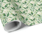 Calla Lily Botanical Greenery Blumengeschenk Wrapp Geschenkpapier (Rolleneckpunkt)