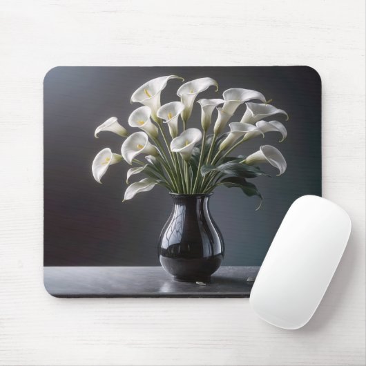 Calla Lily Bouquet Mousepad (Mit Mouse)