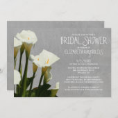 Calla Lily Bridal Dusche Einladungen (Vorne/Hinten)