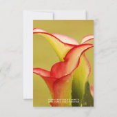 Calla Lily Bridal Einladung (Rückseite)