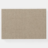 Calla Lily Burlap und Lace Wedding Gästebuch (Rückseite)