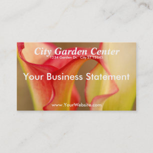 Calla Lily Business Card Visitenkarte