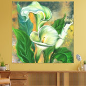 Calla Lily Canvas Print Leinwanddruck (Insitu (Wohnzimmer))