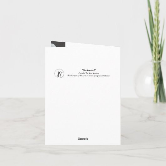 Calla Lily Card Dankeskarte (Rückseite)