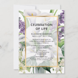 Calla Lily Celebration of Life Einladung