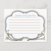 Calla Lily Chalkboard und Mason Jar Advisor Cards Hinweiskarte (Rückseite)