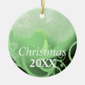 Calla Lily Christmas Couples Foto Ornament (Vorne)