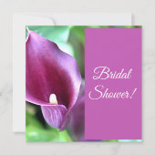 Calla Lily Custom Bridal Dusche Einladung (Vorderseite)