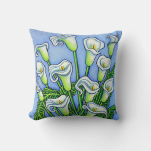 Calla Lily Dreaming Pillow von Lisa Lorenz Kissen