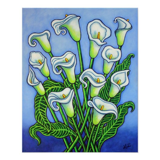 Calla Lily Dreaming Print von Lisa Lorenz Poster (Vorderseite)