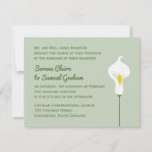 Calla Lily Einladung (Vorderseite)