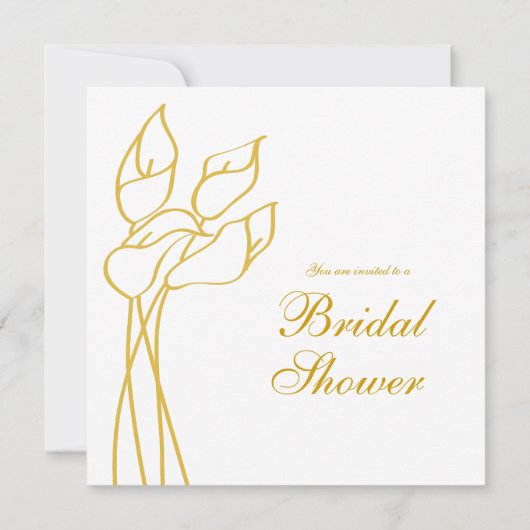 Calla Lily Einladung (Rückseite)