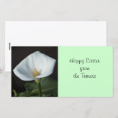 Calla Lily Feiertagskarte (Vorne/Hinten)