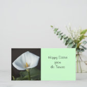 Calla Lily Feiertagskarte (Stehend Vorderseite)