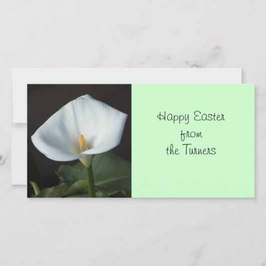 Calla Lily Feiertagskarte (Vorderseite)