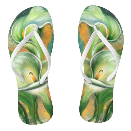 Calla Lily Flip Flops Badesandalen (Fußbett)