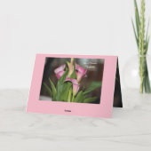 Calla Lily Flows Karte (Rückseite)