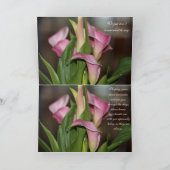 Calla Lily Flows Karte (Innenseite)