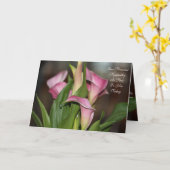 Calla Lily Flows Karte (Gelbe Blume)