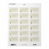 Calla Lily Gastgeschenk Hochzeit Labels Adressaufkleber (Vorne)