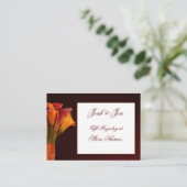 Calla lily Geschenkgutscheine Hochzeitskarte Begleitkarte (Stehend Vorderseite)