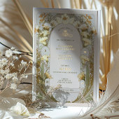 Calla Lily Gold Foil Wedding Einladung von Mucha