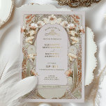 Calla Lily Gold Foil Wedding Einladung von Mucha F<br><div class="desc">Art Nouveau Vintage Hochzeit Einladungen von Alphonse Mucha in einem floralen, romantischen und whimsical Design. Viktorianische Schnörkel ergänzen klassische Deko-Schriftart. Bitte geben Sie Ihre persönlichen Informationen ein, und Sie sind fertig. Wenn Sie das Design weiter ändern möchten, klicken Sie einfach auf den blauen Button "Anpassen". Vielen Dank, dass Sie mein...</div>