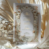 Calla Lily Gold Foil Wedding Einladung von Mucha F