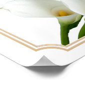 Calla Lily Greenerenerity Wedding Willkommenszeich Poster (Ecke)