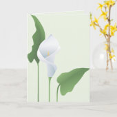 Calla Lily Grußkarte Karte (Gelbe Blume)