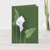 Calla Lily Grußkarte Karte (Vorderseite)