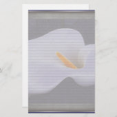 Calla Lily Illustration optionale Linien Notiz Pap Briefpapier (Vorne/Hinten)