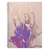 Calla Lily in Pink Art Journal Notizblock (Vorderseite)