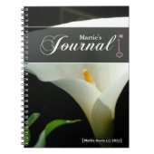 Calla Lily Journal Notizblock (Vorderseite)