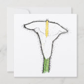 Calla Lily Karte (Vorderseite)