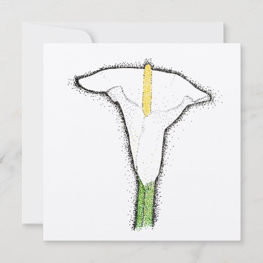 Calla Lily Karte (Vorderseite)