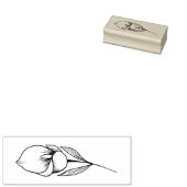 Calla Lily Line Art Illustration Gummistempel (Stempel)