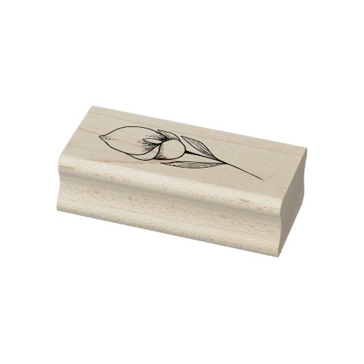 Calla Lily Line Art Illustration Gummistempel (Stempel)