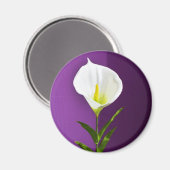 Calla Lily Magnet (Vorderseite/Rückseite)