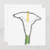Calla Lily Mitteilungskarte (Vorne/Hinten)
