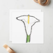 Calla Lily Mitteilungskarte (Vorderseite/Rückseite Beispiel)