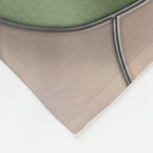 Calla Lily Mosaic Art Fleecedecke (Ecke)