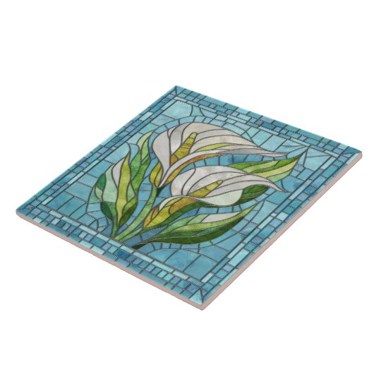 Calla Lily Mosaic Art Fliese (Seite)