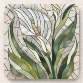 Calla Lily Mosaic Art Getränkeuntersetzer (Vorderseite)