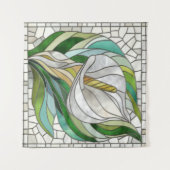 Calla Lily Mosaic Art Wandteppich (Vorderseite (Horizontal))