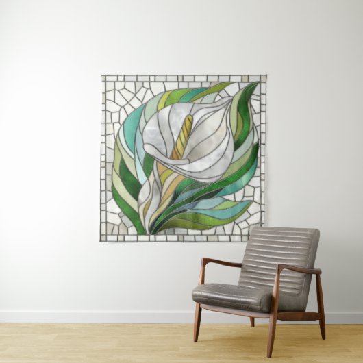 Calla Lily Mosaic Art Wandteppich (Beispiel)