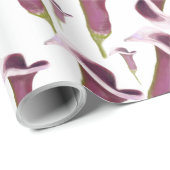 Calla Lily Nightlife Geschenkpapier (Rolleneckpunkt)