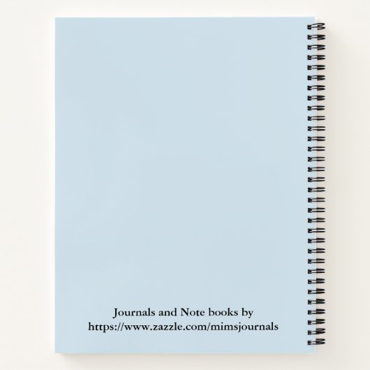 Calla Lily Notebook Notizblock (Rückseite)